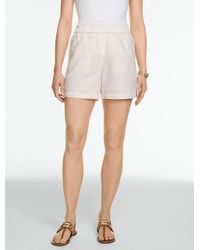 Talbots - Washed Linen Pull-on Shorts - Lyst