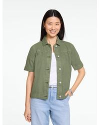 Talbots - Short Sleeve Jean Jacket - Lyst