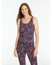 Talbots - Studio Stretch Built-in Bra Sleeveless Tank Top - Lyst