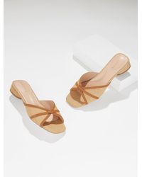 Talbots - Val Block Heel Slides - Lyst