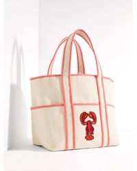 Talbots - Beaded Lobster Canvas Tote - Lyst
