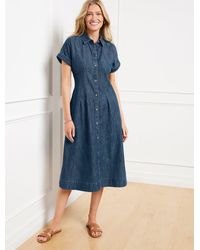 Talbots - Denim Shirtdress - Lyst