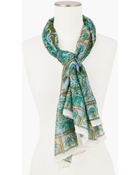 Echo - Paisley Oversized Square Scarf - Lyst