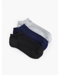Talbots - Three Pair Ankle Socks - Lyst