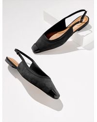 Talbots - Whitley Suede Slingback Flats - Lyst