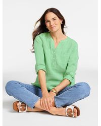 Talbots - Linen Camp Shirt - Lyst