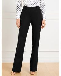 Talbots - Flare Leg Cotton Bi-stretch Pants - Lyst