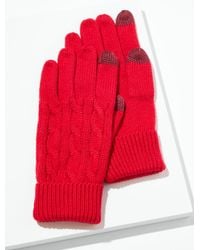 Talbots - Soft Cable Knit Gloves - Lyst