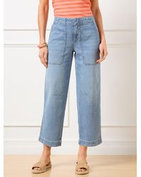 Talbots - Straight Crop Jeans - Lyst