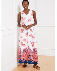 Talbots - Side Tie Maxi Dress - Lyst
