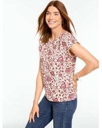 Talbots - Side Button Knit Top - Lyst