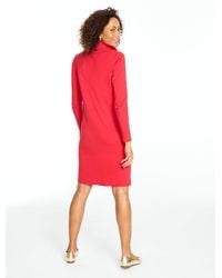 Talbots - Split Neck A-line Dress - Lyst