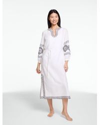 Aqua Club - Embroidered Caftan Cover-up - Lyst
