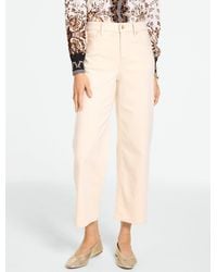 Talbots - Wide Crop High Waist Jeans - Lyst