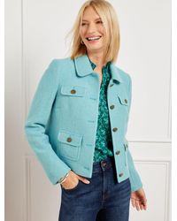 Talbots - Berkshire Wool Blend Crop Jacket - Lyst