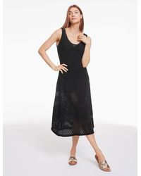 Aqua Club - Open Stitch Midi Cover-up - Lyst