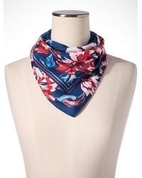 Talbots - Foliage Border Square Scarf - Lyst