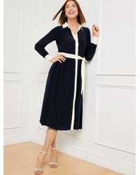 Talbots - Belted Fit & Flare Shirtdress - Lyst