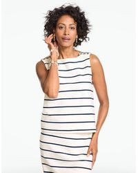 Talbots - Button Shoulder Sleeveless Top - Lyst