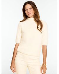 Talbots - Brushed Cashmere Mockneck Sweater - Lyst