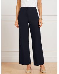 Talbots - Wide Ankle Fresh Poplin Pants - Lyst