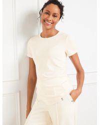 Talbots - Supersoft Jersey Short Sleeve T-shirt - Lyst