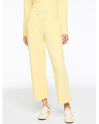Talbots - Cozy French Terry Wide Crop Pants - Lyst
