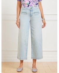 Talbots - Wide Crop Jeans - Lyst