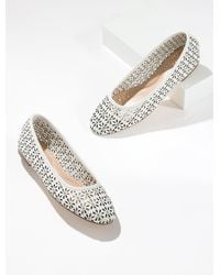 Talbots - Ansly Perforated Nappa Ballet Flats - Lyst