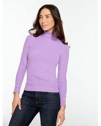 Talbots - Ribbed Turtleneck Pullover Sweater - Lyst