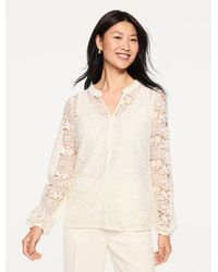 Talbots - Lace Top - Lyst