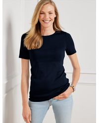 Talbots - Pima Short Sleeve Crewneck T-shirt - Lyst