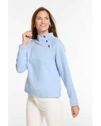 Talbots - Button Shoulder Sweatshirt - Lyst