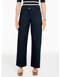 Talbots - Wide Ankle Heritage Twill Pants - Lyst