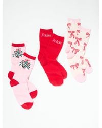 Talbots - Ribbons & Bows Trouser Socks 3-pack Gift Set - Lyst