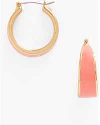 Talbots - Candy Coated Classic Hoop Earrings - Lyst