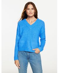 Talbots - Wool Blend V-neck Sweater - Lyst