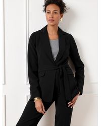 Talbots - Easy Travel Tie Waist Blazer - Lyst