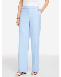 Talbots - Newton Texture Wide Leg Pants - Lyst