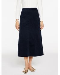 Talbots - Corduroy Fit & Flare Skirt - Lyst