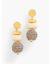 Talbots - Thread Wrap Bead Drop Earrings - Lyst