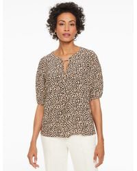 Talbots - Tie Neck Top - Lyst