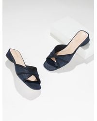 Talbots - Val Block Heel Slides - Lyst