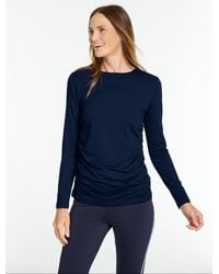 Talbots - Supersoft Jersey Long Sleeve Ruched T-shirt - Lyst