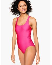 Aqua Club - Scoop Neck One-piece Swimsuit - Lyst