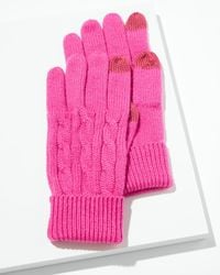 Talbots - Soft Cable Knit Gloves - Lyst
