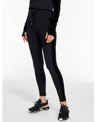 Talbots - Mixed Media Velour Leggings - Lyst
