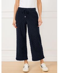 Talbots - Wide Leg Towel Terry Pants - Lyst
