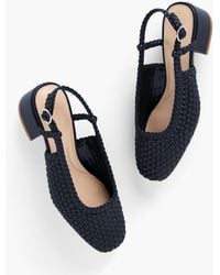 Talbots - Marlow Woven Slingback Flats - Lyst