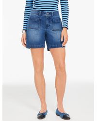 Talbots - Patch Pocket Denim Shorts - Lyst